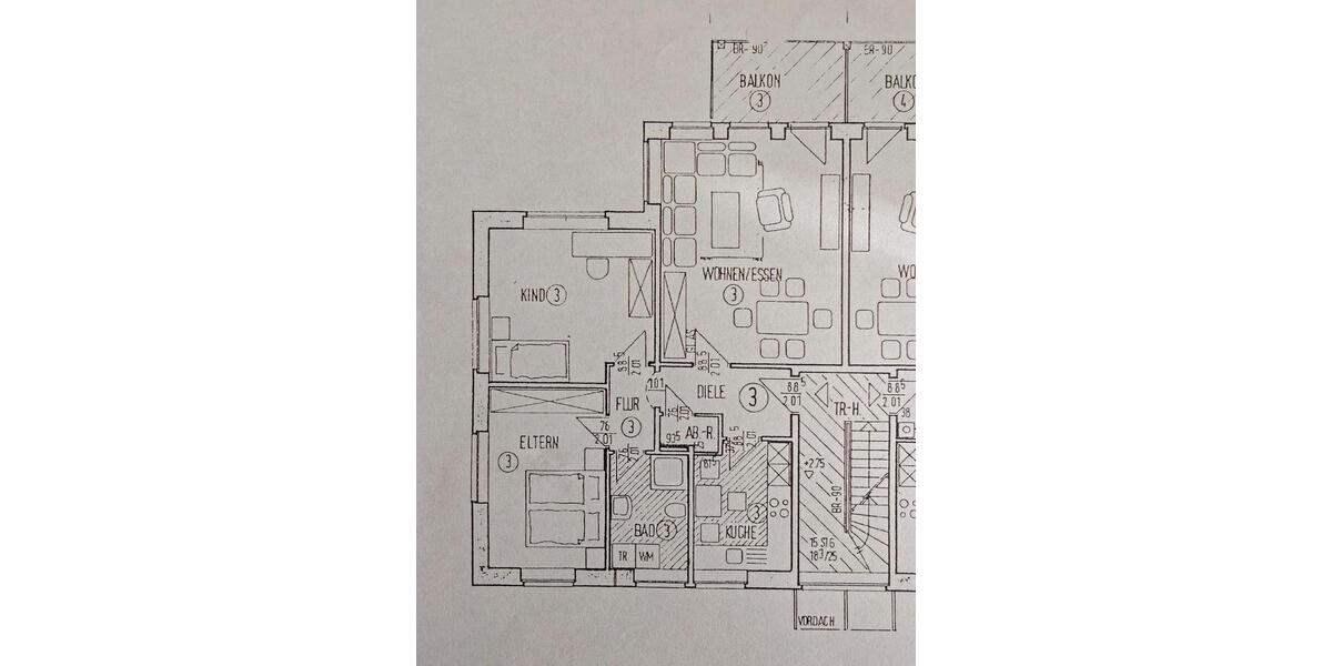 Helle 3-Zimmer-Wohnung (70,5 m²) im Dachgeschoss zu vermieten 3 zimmer