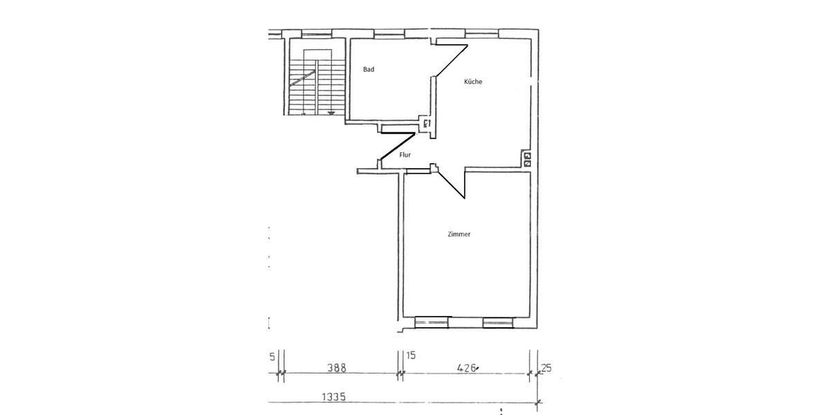 Etagenwohnung Greifswald - 1 Zimmer, 42 m&sup2;, 490&euro; | Angebot:26649642