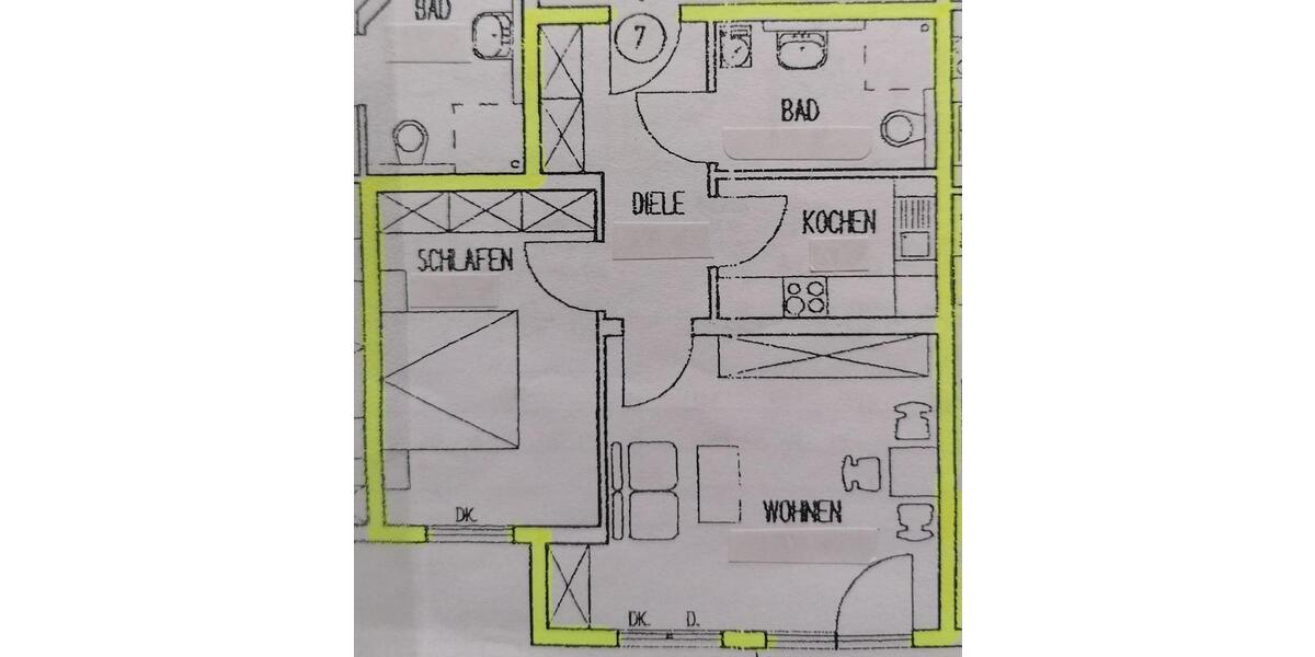 Etagenwohnung Staufenberg - 2 Zimmer, 59 m&sup2;, 660&euro; | Angebot:26640402