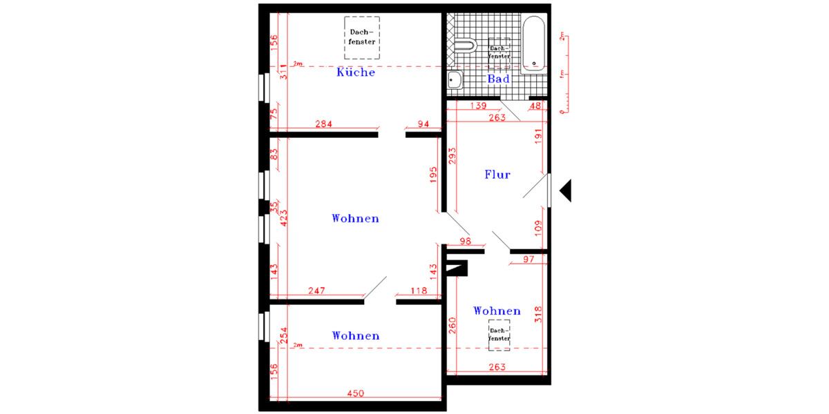 Erdgeschoßwohnung Penig - 2.5 Zimmer, 65 m&sup2;, 400&euro; | Angebot:21210311