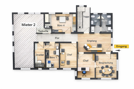 Büro- oder Praxisräume ca. 135 m² in MengenRulfingen zimmer