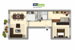 Etagenwohnung Gotha Gotha West - 3 Zimmer, 59 m&sup2;, 360&euro; | Angebot:26594870