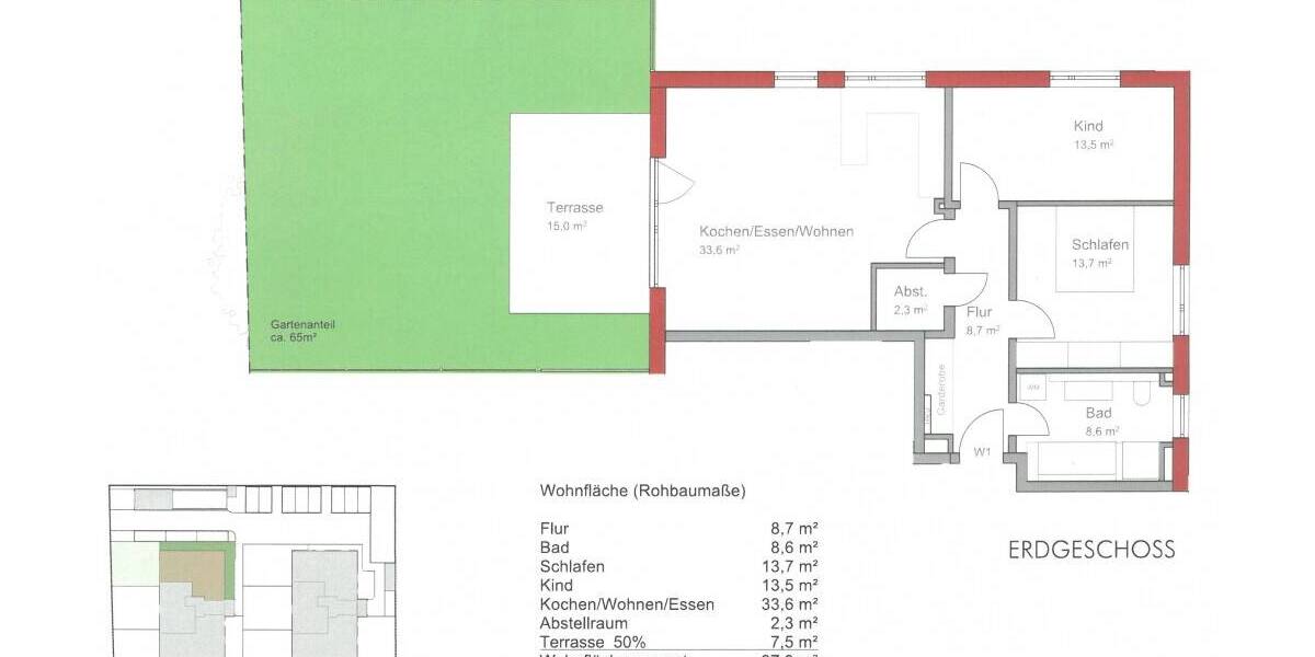 Etagenwohnung Neufahrn bei Freising Neufahrn - 3 Zimmer, 88 m&sup2;, 1.700&euro; | Angebot:26105450