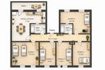 Wohnen auf Zeit Meerane - 5 Zimmer, 112 m&sup2;, 350&euro; | Angebot:26461796