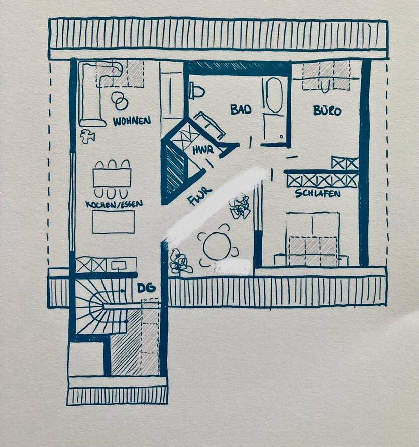 Helle neu renovierte 3-Zimmer-Wohnung