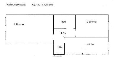 2 Zimmer in der Clara- Zetkin Str.13 – 3OGLinks 2 zimmer