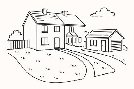 Doppelhaushälfte 1 zimmer