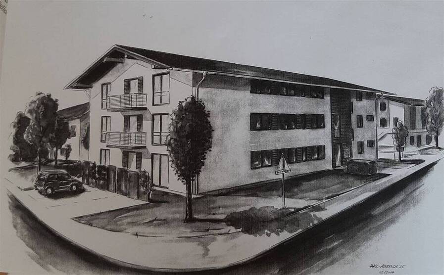Exkl. neuwertige 3 Zimmer-Wohnung mit Balkon, zwischen Rosenheim & WB (mit 2 x Tiefgarage & Top-Einbauküche)