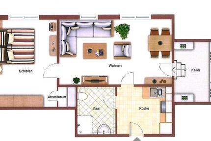 Wohnung Hirschberg an der Bergstraße - 2 Zimmer, 60 m&sup2;, 670&euro; | Angebot:24379251