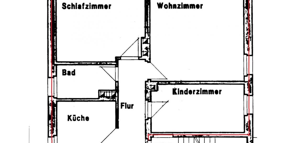 3 Raum Wohnung in der Innenstadt 3 zimmer