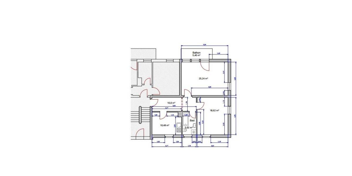 Erdgeschoßwohnung Bad Klosterlausnitz - 2 Zimmer, 64 m&sup2;, 416&euro; | Angebot:25944543