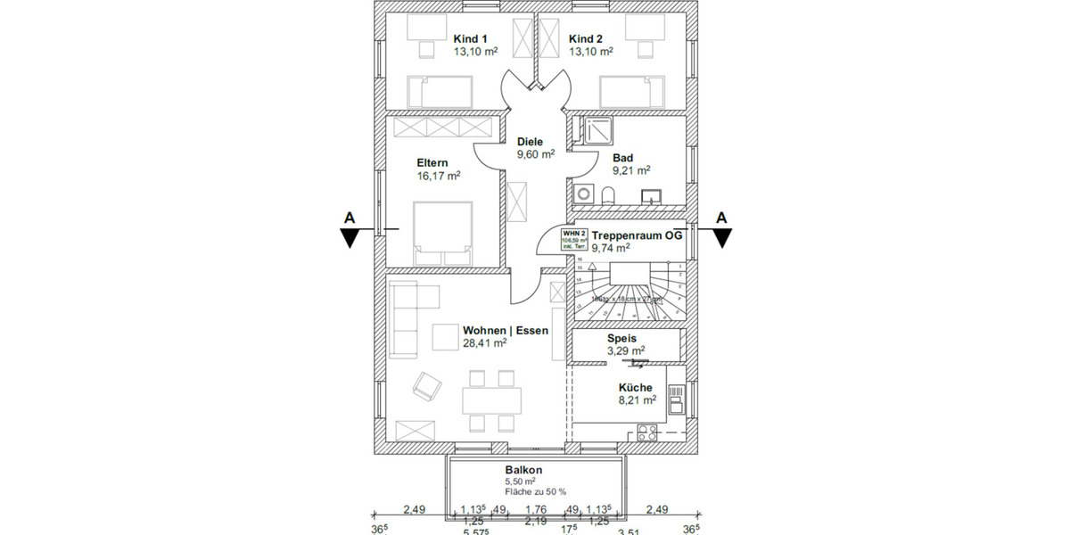 Etagenwohnung Nandlstadt - 4 Zimmer, 106 m&sup2;, 1.450&euro; | Angebot:24568453