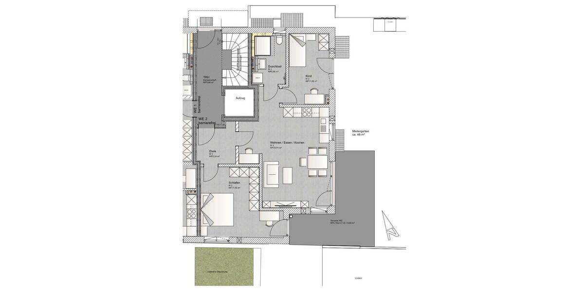 Einfamilienhaus München Thalkirchen-Obersendling-Forstenried-Fürstenried-S - 3 Zimmer, 83 m&sup2;, 2.430&euro; | Angebot:26296307