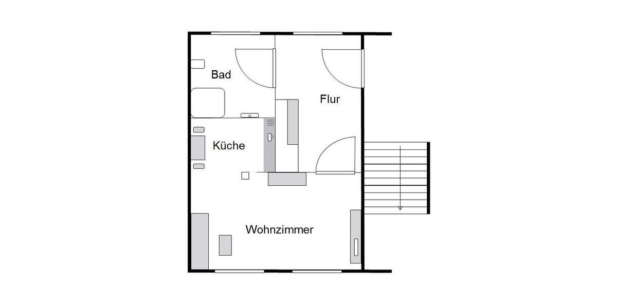 Erdgeschoßwohnung Magdeburg Beyendorf-Sohlen - 1 Zimmer, 41 m&sup2;, 430&euro; | Angebot:26651726