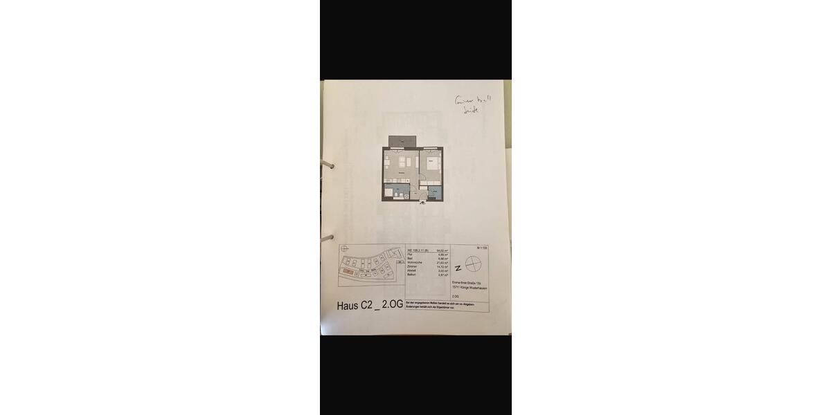 Etagenwohnung Königs Wusterhausen Kablow - 2 Zimmer, 50 m&sup2;, 999&euro; | Angebot:26349114