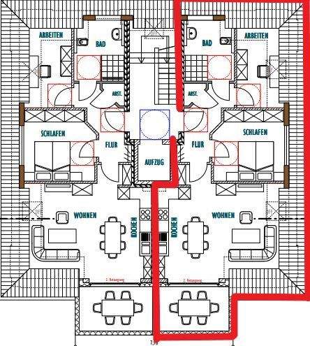 Etagenwohnung Ibbenbüren Stadt - 3 Zimmer, 69 m&sup2;, 902&euro; | Angebot:25729226