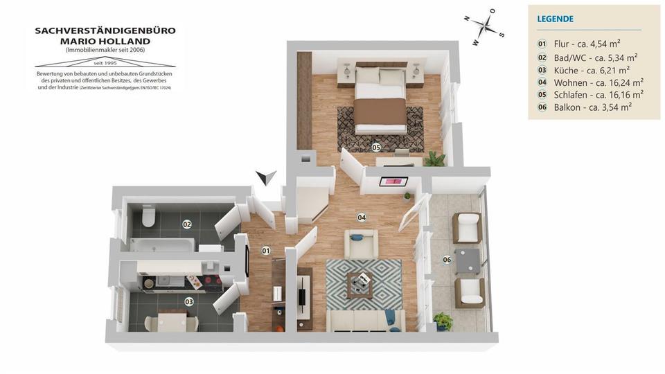 Etagenwohnung Strehla - 3 Zimmer, 73 m&sup2;, 447&euro; | Angebot:22212143