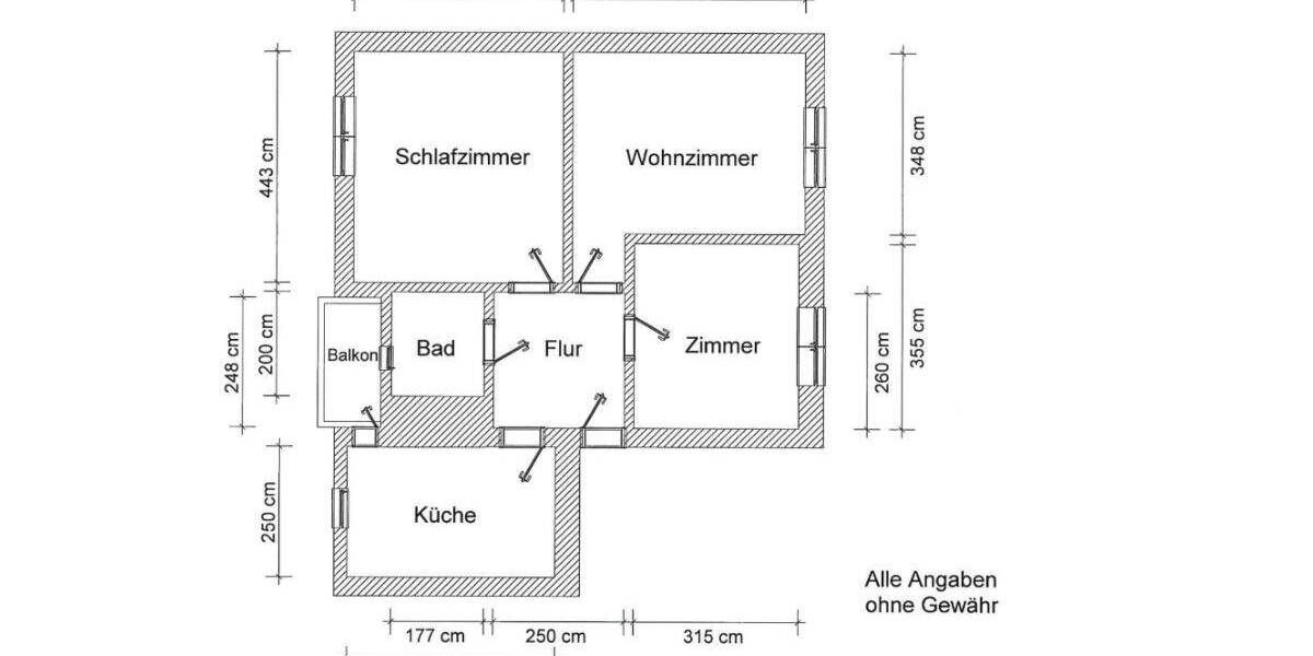 Etagenwohnung Güstrow - 3 Zimmer, 66 m&sup2;, 630&euro; | Angebot:26502996