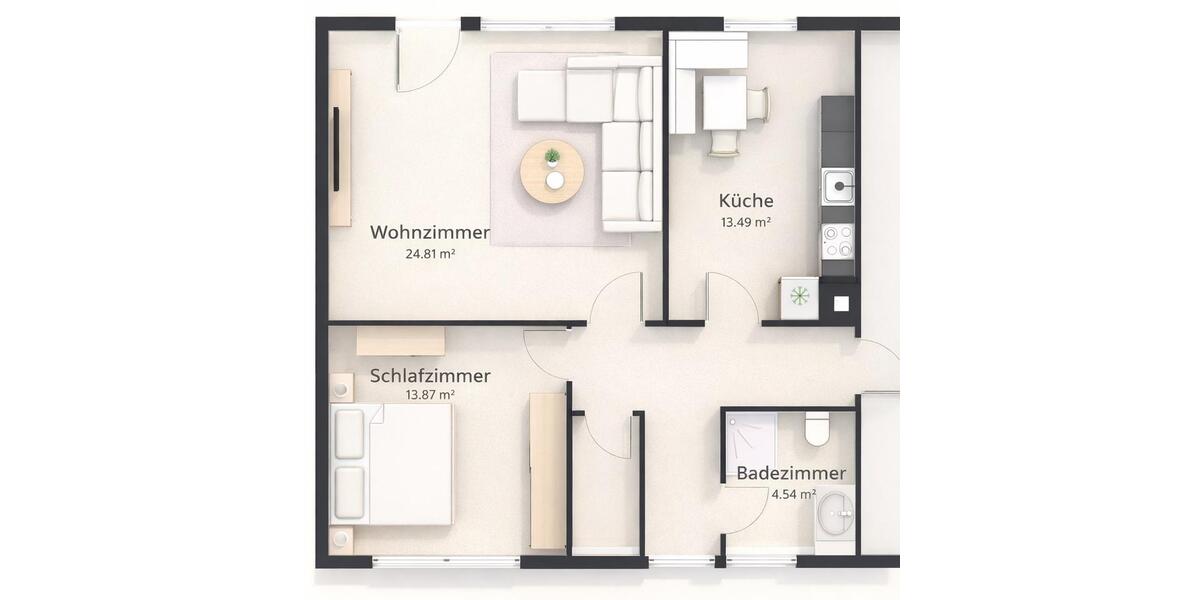 Etagenwohnung Uder - 2 Zimmer, 67 m&sup2;, 605&euro; | Angebot:26337119