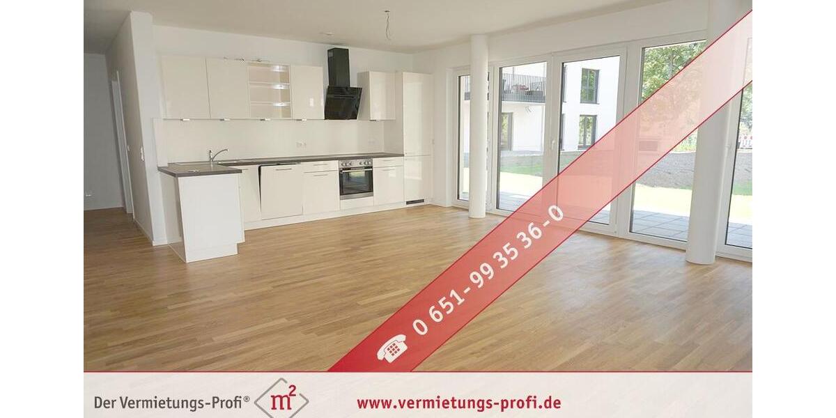 Trier: Wohnen an der Mosel – moderne 3 ZKB Erdgeschosswohnung mit Einbauküche und Terrasse 3 zimmer