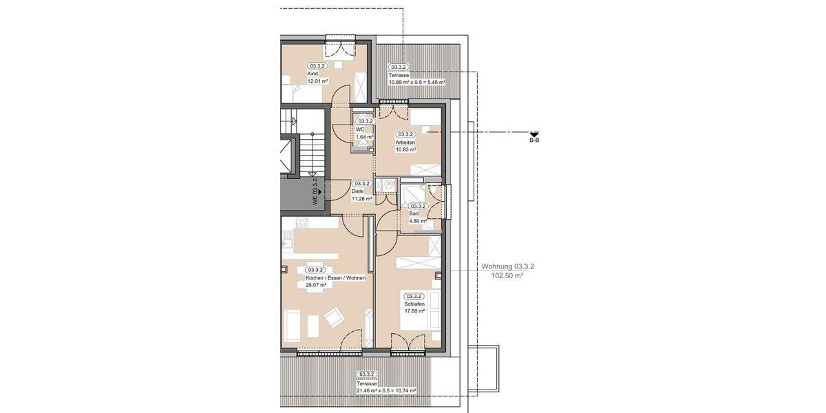 Etagenwohnung Klingenberg am Main - 2 Zimmer, 53 m&sup2;, 750&euro; | Angebot:23184106