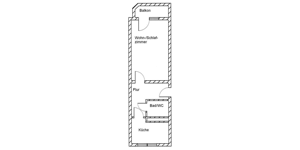 Etagenwohnung Oelsnitz (Vogtland) - 1 Zimmer, 41 m&sup2;, 246&euro; | Angebot:23863356
