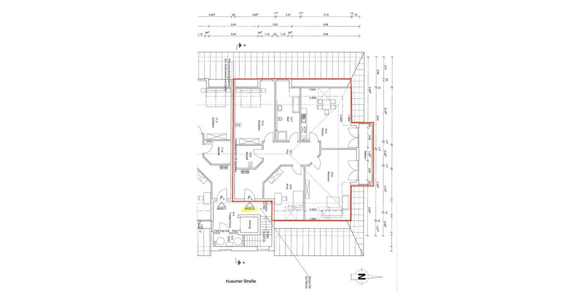 Dachgeschoßwohnung Tellingstedt - 4 Zimmer, 156 m&sup2;, 1.190&euro; | Angebot:26380781