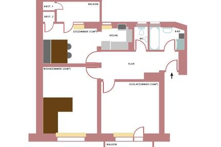 3 Zimmer Wohnung in Deutz zur Zwischenmiete