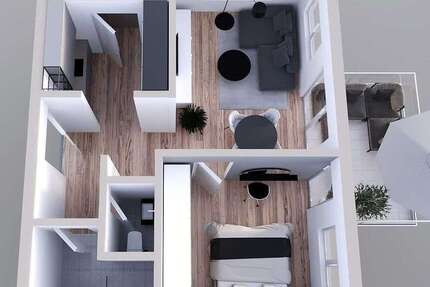 Wohnung zum Mieten in Philippsburg-Rheinsheim 820 € 58 m² 2 zimmer