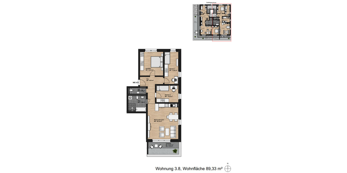 Erdgeschoßwohnung Coburg - 4 Zimmer, 89 m&sup2;, 650&euro; | Angebot:25860468