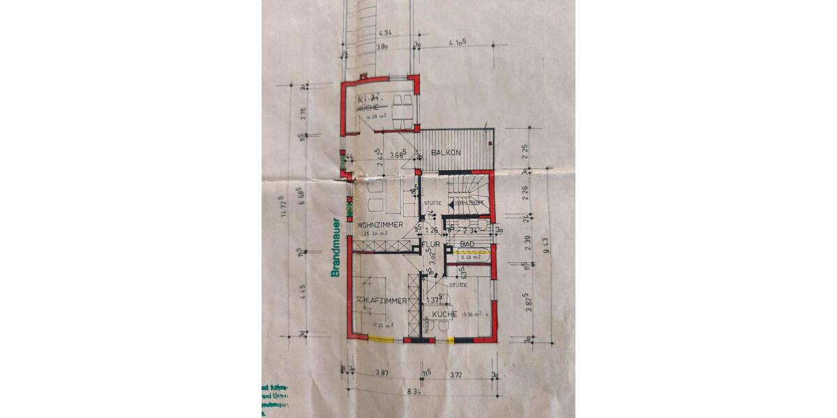 Etagenwohnung Aschaffenburg Gailbach - 3 Zimmer, 75 m&sup2;, 850&euro; | Angebot:23720003