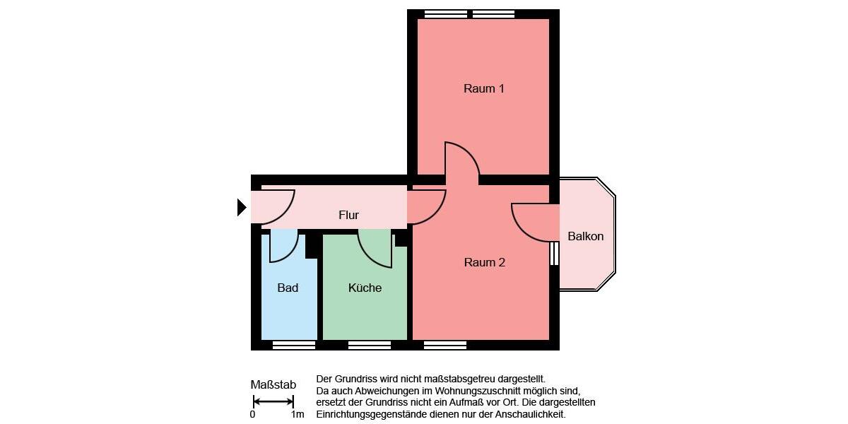 Erdgeschoßwohnung Bergkamen - 2 Zimmer, 43 m&sup2;, 359&euro; | Angebot:25104748