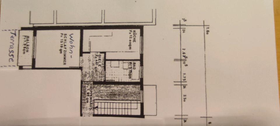 Terrassenwohnung Müllheim - 1 Zimmer, 37 m&sup2;, 680&euro; | Angebot:26432821