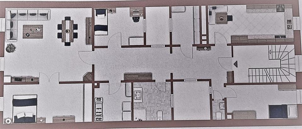 Schöne, extrem großzügige 3,5 Zi- Wohnung (plus 2 Zimmer) mit Einbauküche im Herzen von Bingen