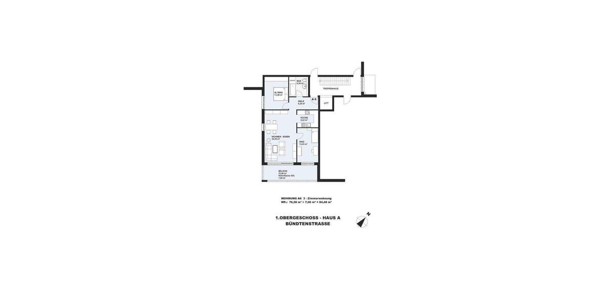 Etagenwohnung Lörrach Brombach - 3 Zimmer, 84 m&sup2;, 1.350&euro; | Angebot:25726996