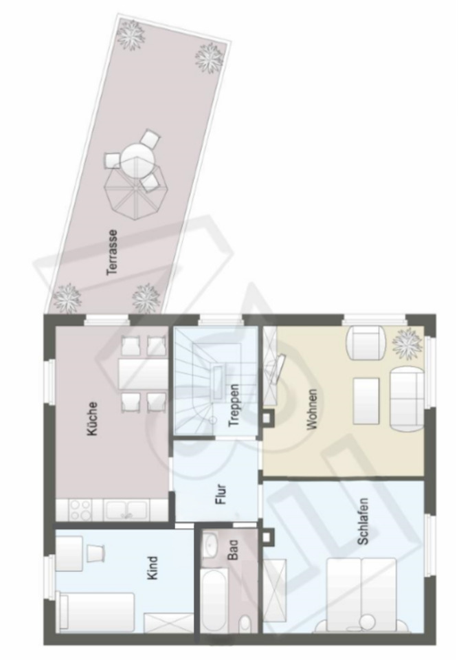 3 Zimmerwohnung in Künzell-Bachrain