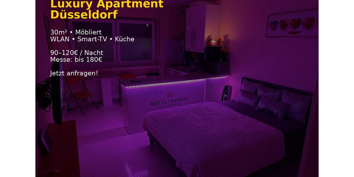 Wohnen auf Zeit Düsseldorf Pempelfort - 1 Zimmer, 30 m&sup2;, 90&euro; | Angebot:25982207