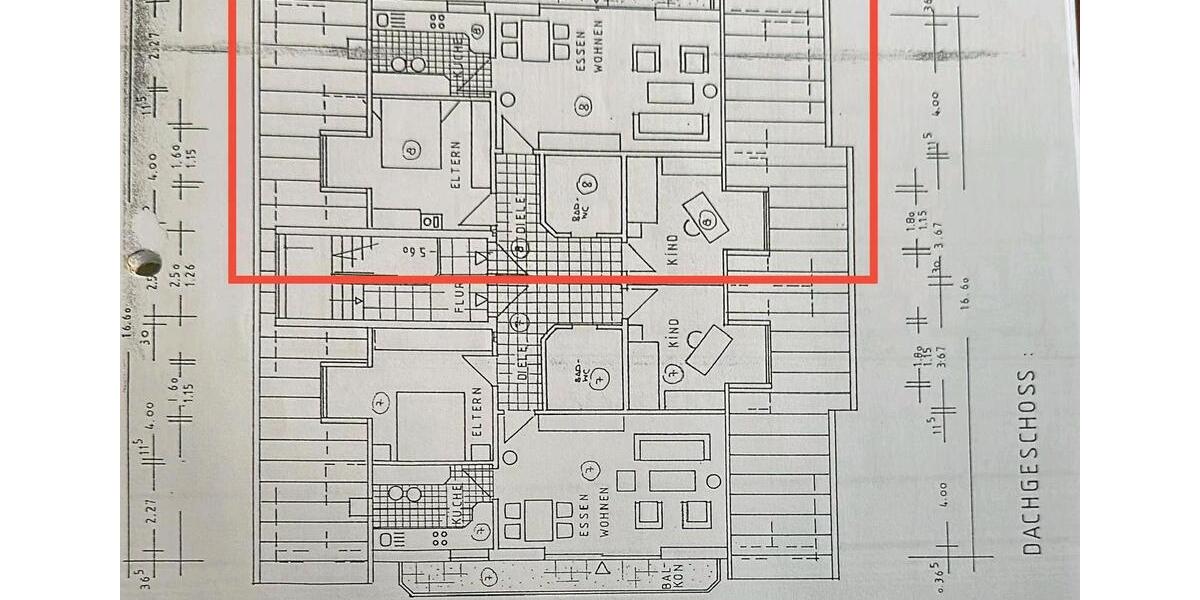 Dachgeschoßwohnung Homburg - 3 Zimmer, 89 m&sup2;, 910&euro; | Angebot:26578395