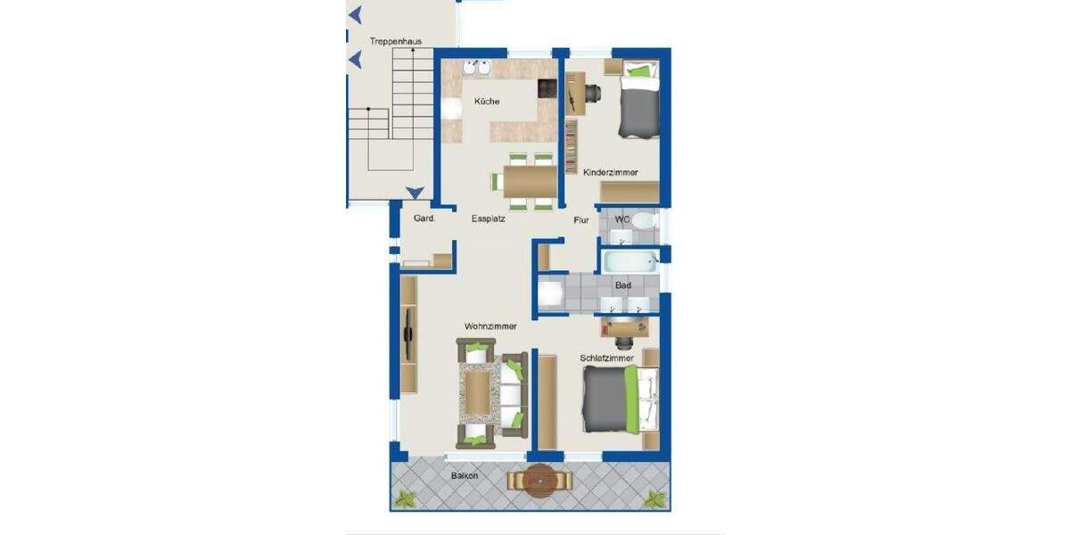 Freundliche 3-Zimmer-Wohnung sucht neue Mieter | Balkon | Garage | Frei ab sofort | Renoviert | 3 zimmer