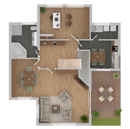 Maisonettenwohnung Lohne (Oldenburg) - 5 Zimmer, 169 m&sup2;, 1.500&euro; | Angebot:25924030