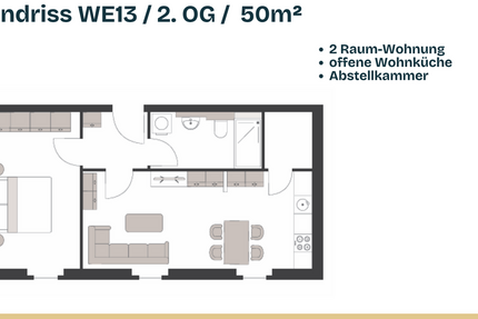 Wohnung Crimmitschau - 2 Zimmer, 50 m&sup2;, 475&euro; | Angebot:26866557