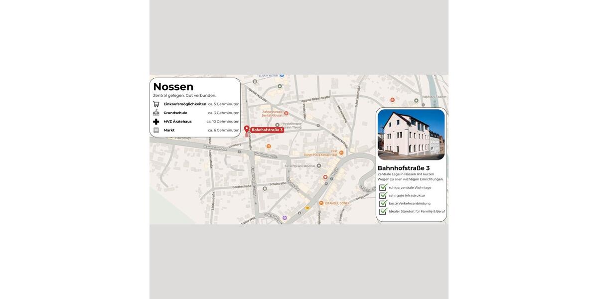 Erdgeschoßwohnung Nossen - 3 Zimmer, 90 m&sup2;, 878&euro; | Angebot:26678720