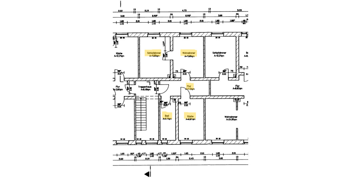 Etagenwohnung Lauta - 2 Zimmer, 47 m&sup2;, 300&euro; | Angebot:25839941