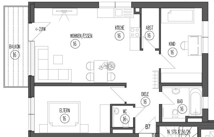 Etagenwohnung Bad Friedrichshall / Kochendorf (Württemberg) Kochendorf - 3 Zimmer, 75 m&sup2;, 1.130&euro; | Angebot:26160704