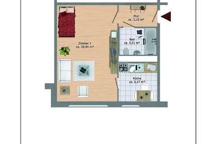 Wohnung zum Mieten in Berlin-Marzahn 288,26 € 32.72 m²
