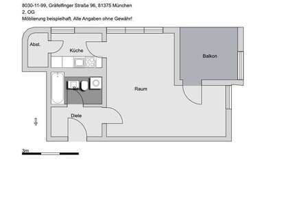 Wohnung München Hadern - 1 Zimmer, 47 m&sup2;, 840&euro; | Angebot:27072929