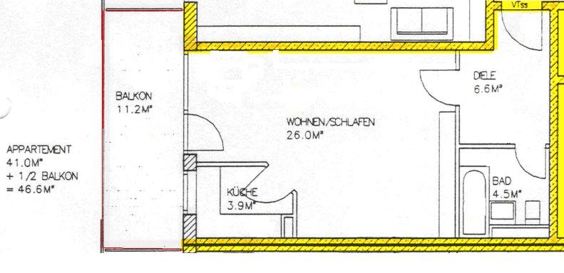 Etagenwohnung München Thalkirchen-Obersendling-Forstenried-Fürstenried-S - 1 Zimmer, 47 m&sup2;, 1.000&euro; | Angebot:26696369