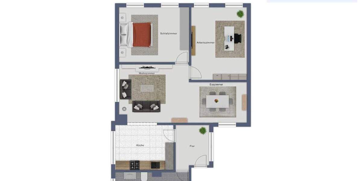 Etagenwohnung Übach-Palenberg Zweibrüggen - 3 Zimmer, 81 m&sup2;, 650&euro; | Angebot:24846776