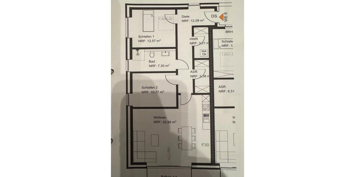 Etagenwohnung Twist - 3 Zimmer, 84 m&sup2;, 840&euro; | Angebot:26634951