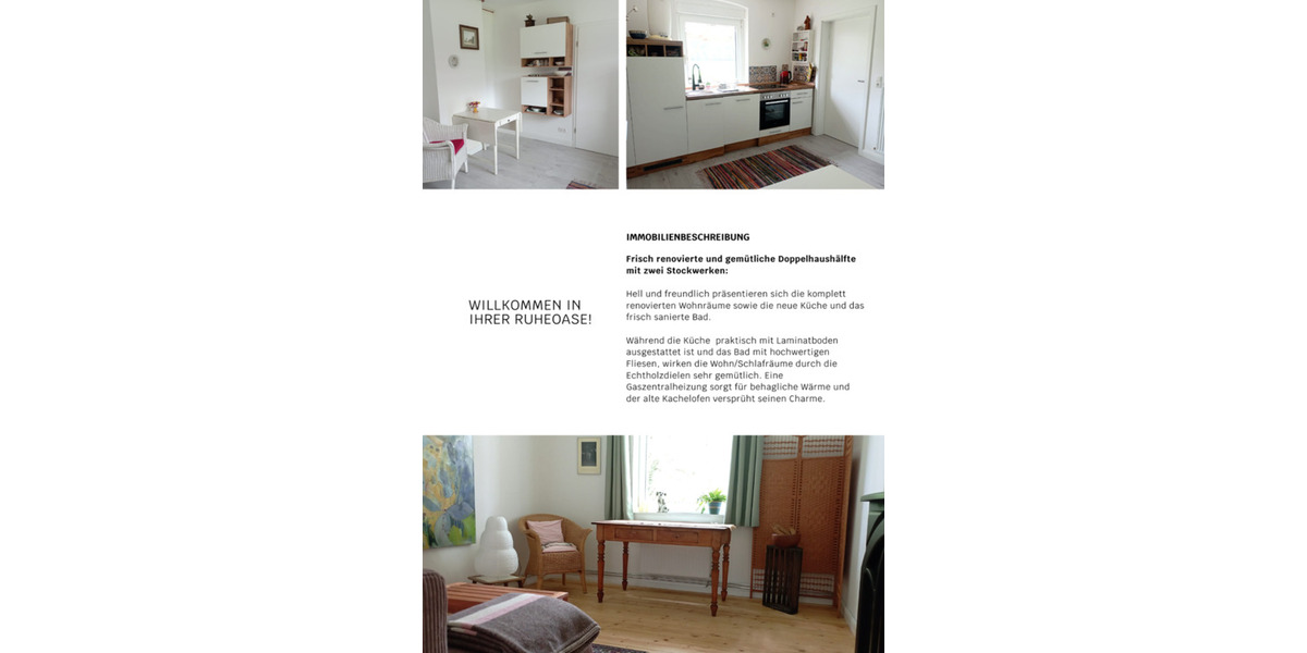 Doppelhaushälfte Pritzwalk - 3.5 Zimmer, 98 m&sup2;, 850&euro; | Angebot:25164608